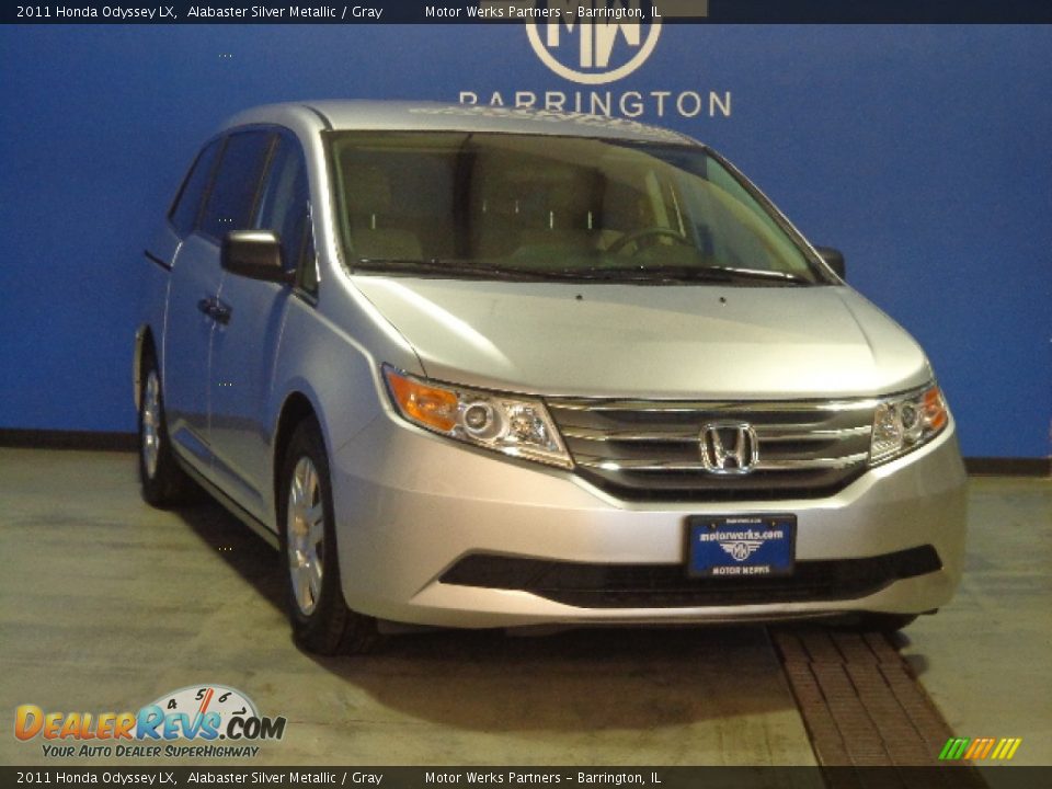2011 Honda Odyssey LX Alabaster Silver Metallic / Gray Photo #2