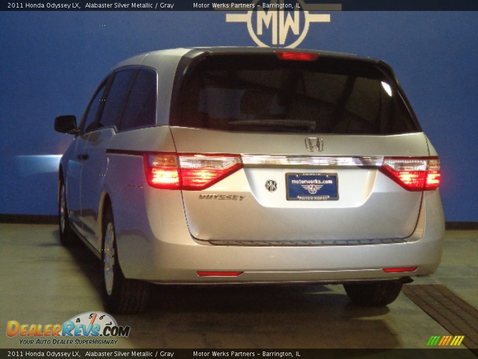 2011 Honda Odyssey LX Alabaster Silver Metallic / Gray Photo #8