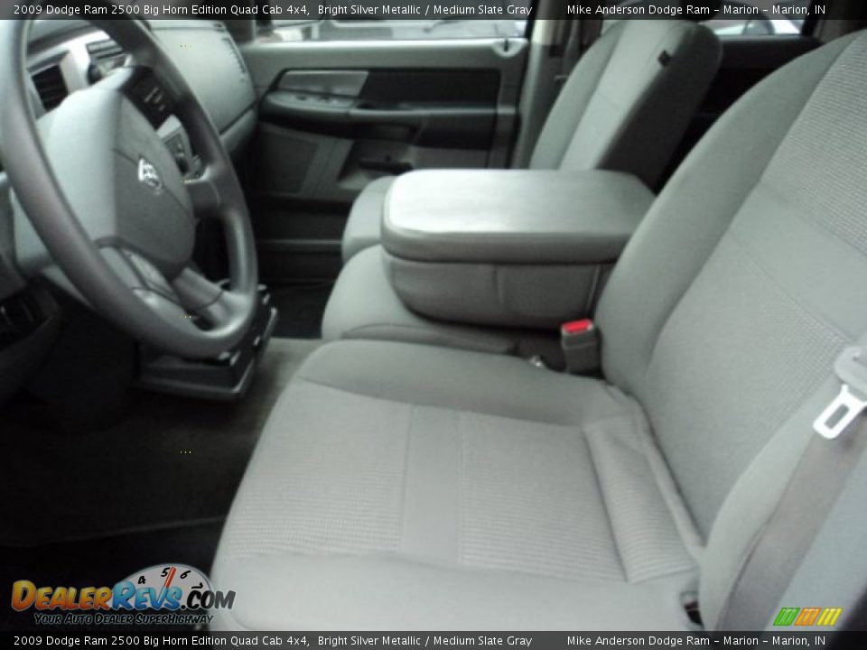 2009 Dodge Ram 2500 Big Horn Edition Quad Cab 4x4 Bright Silver Metallic / Medium Slate Gray Photo #5