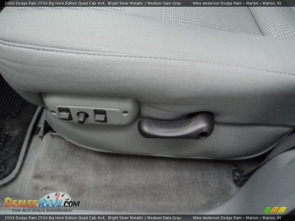 2009 Dodge Ram 2500 Big Horn Edition Quad Cab 4x4 Bright Silver Metallic / Medium Slate Gray Photo #13