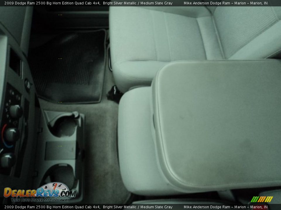 2009 Dodge Ram 2500 Big Horn Edition Quad Cab 4x4 Bright Silver Metallic / Medium Slate Gray Photo #14