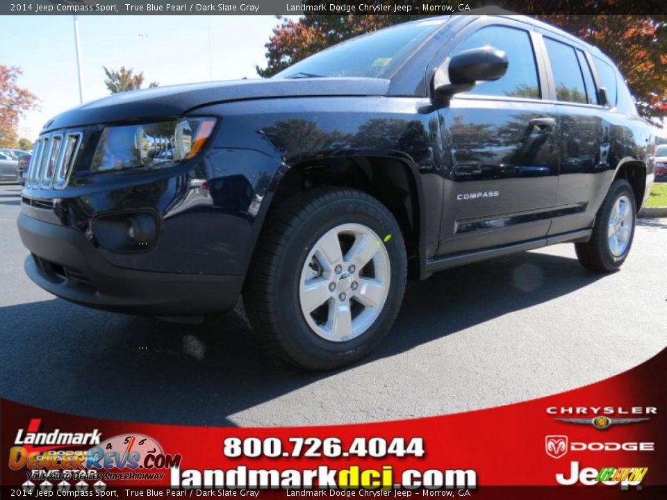 2014 Jeep Compass Sport True Blue Pearl / Dark Slate Gray Photo #1