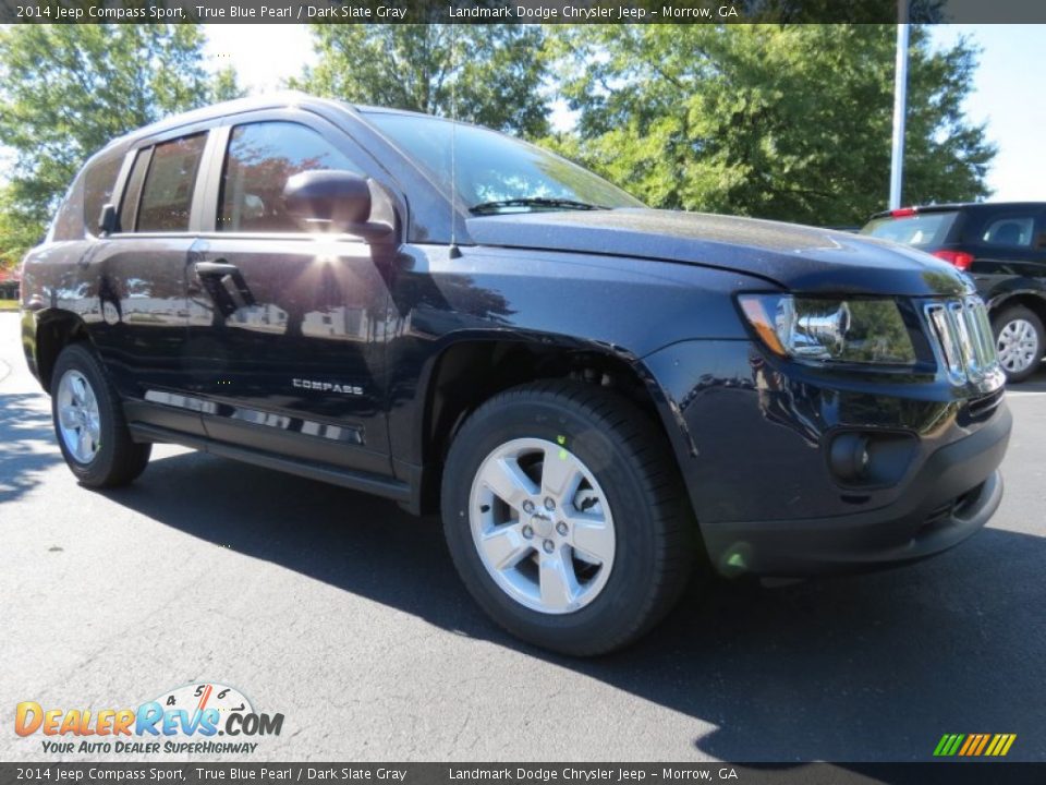 2014 Jeep Compass Sport True Blue Pearl / Dark Slate Gray Photo #4