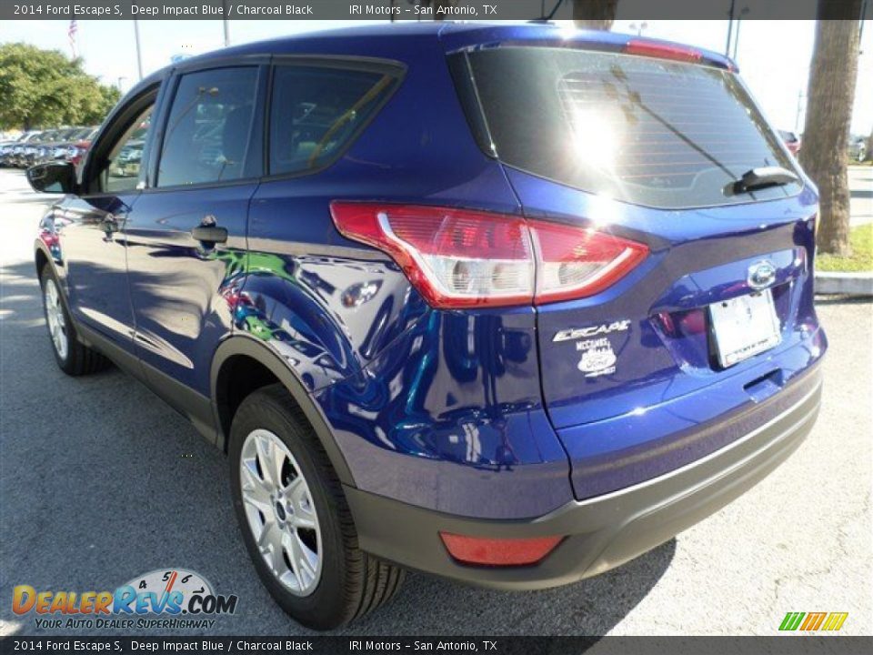 2014 Ford Escape S Deep Impact Blue / Charcoal Black Photo #3