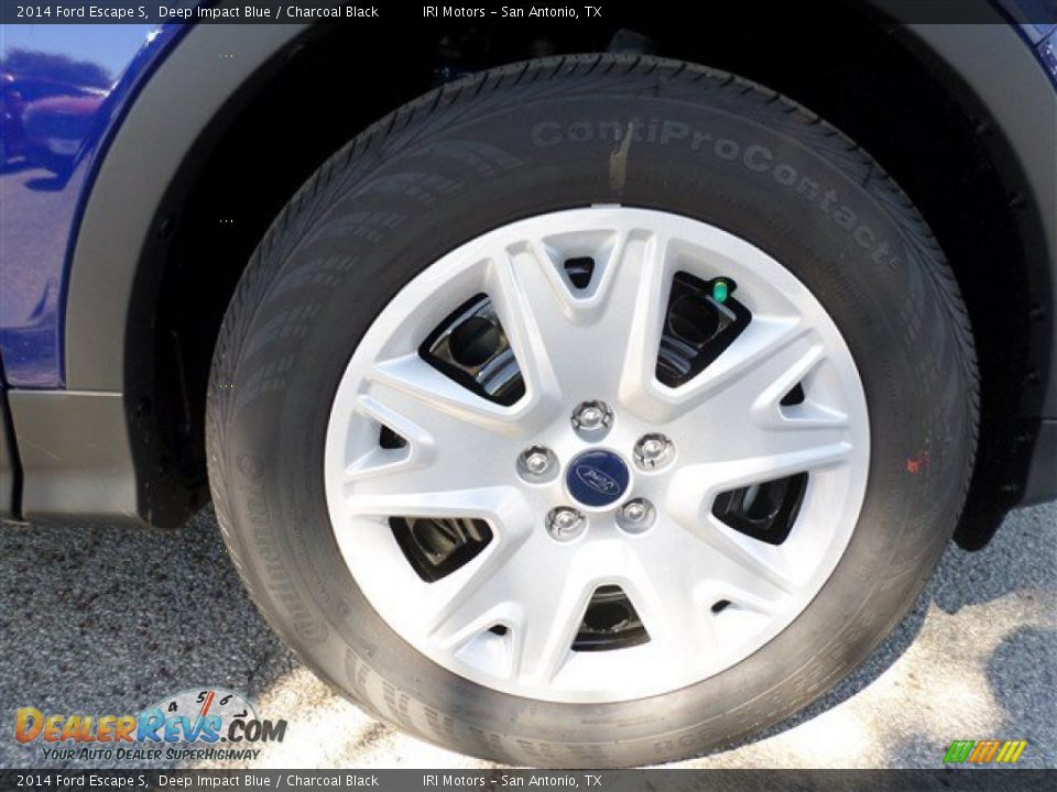 2014 Ford Escape S Deep Impact Blue / Charcoal Black Photo #8