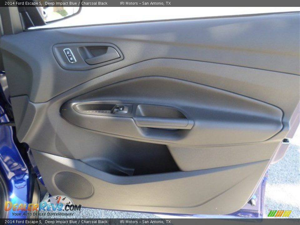 2014 Ford Escape S Deep Impact Blue / Charcoal Black Photo #10