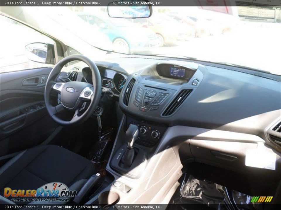 2014 Ford Escape S Deep Impact Blue / Charcoal Black Photo #11