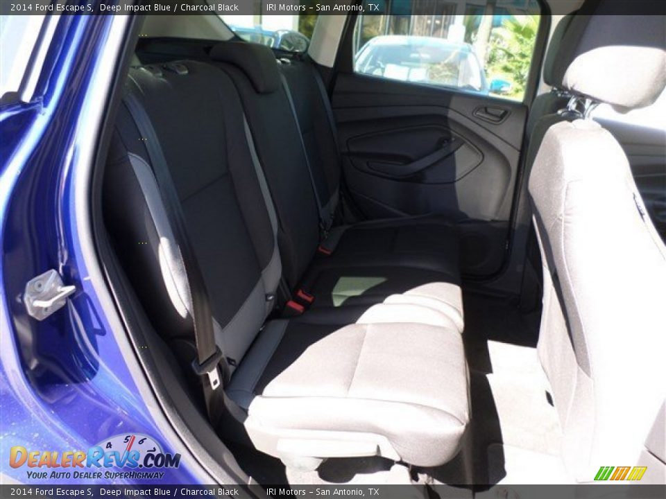 2014 Ford Escape S Deep Impact Blue / Charcoal Black Photo #12