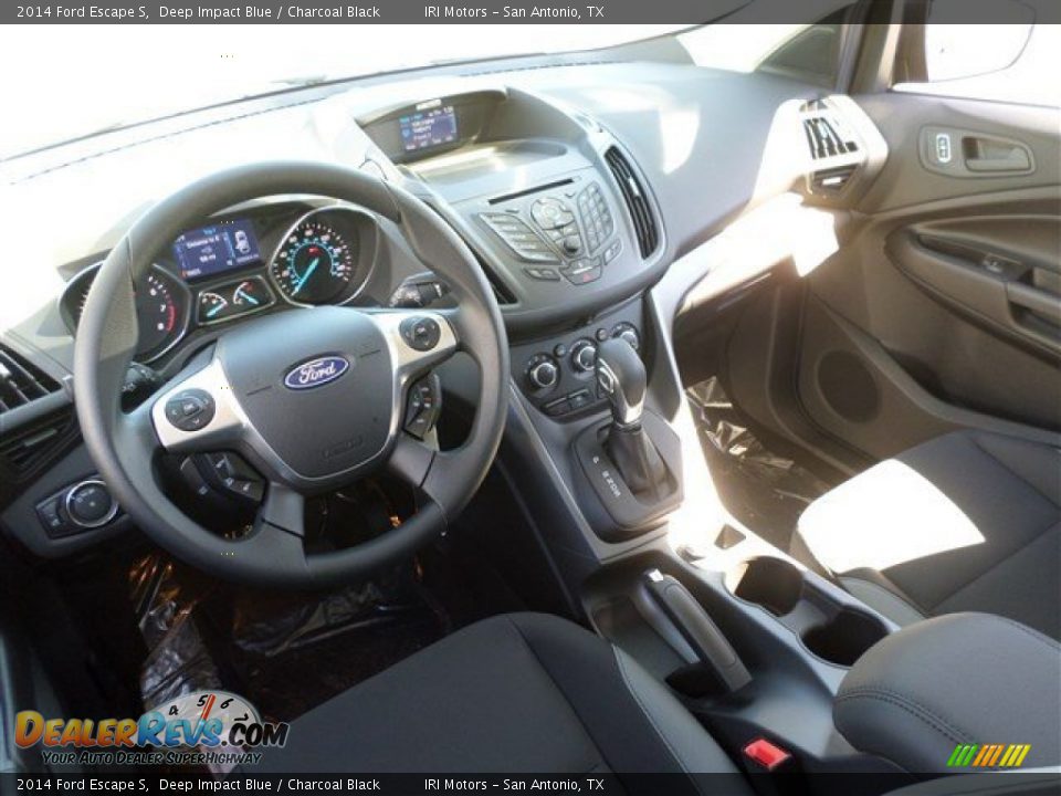 2014 Ford Escape S Deep Impact Blue / Charcoal Black Photo #15