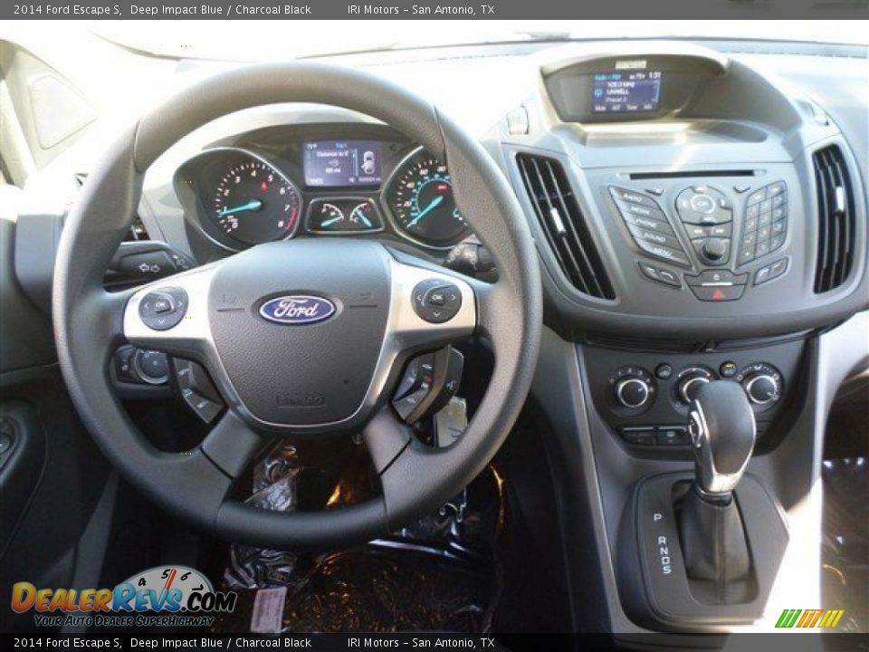 2014 Ford Escape S Deep Impact Blue / Charcoal Black Photo #16