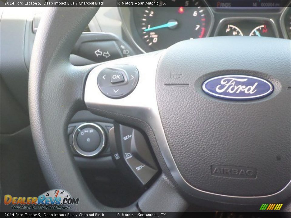 2014 Ford Escape S Deep Impact Blue / Charcoal Black Photo #18