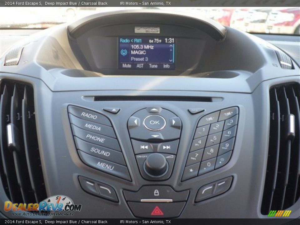 2014 Ford Escape S Deep Impact Blue / Charcoal Black Photo #20