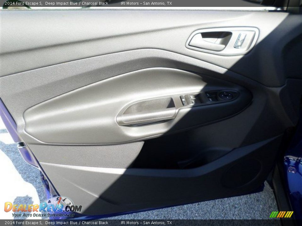 2014 Ford Escape S Deep Impact Blue / Charcoal Black Photo #22