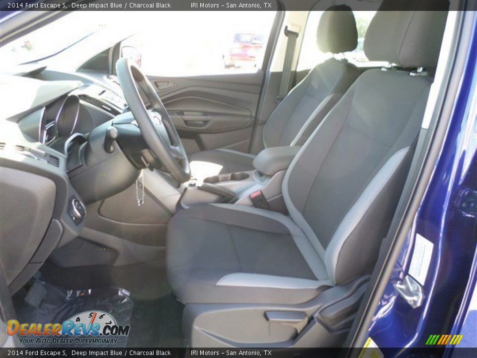 2014 Ford Escape S Deep Impact Blue / Charcoal Black Photo #23