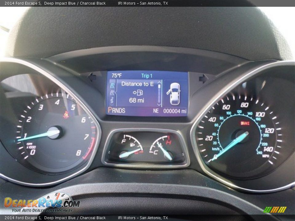 2014 Ford Escape S Deep Impact Blue / Charcoal Black Photo #24
