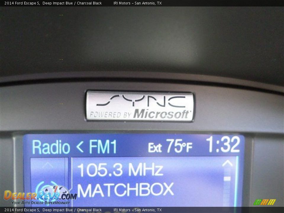 2014 Ford Escape S Deep Impact Blue / Charcoal Black Photo #26