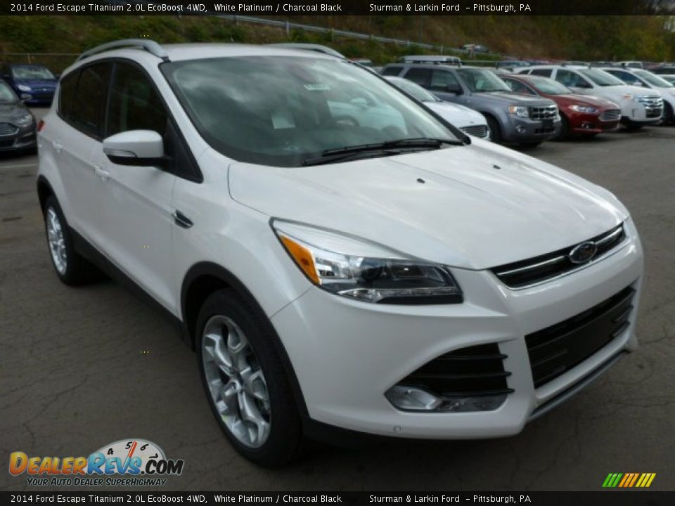 Front 3/4 View of 2014 Ford Escape Titanium 2.0L EcoBoost 4WD Photo #1
