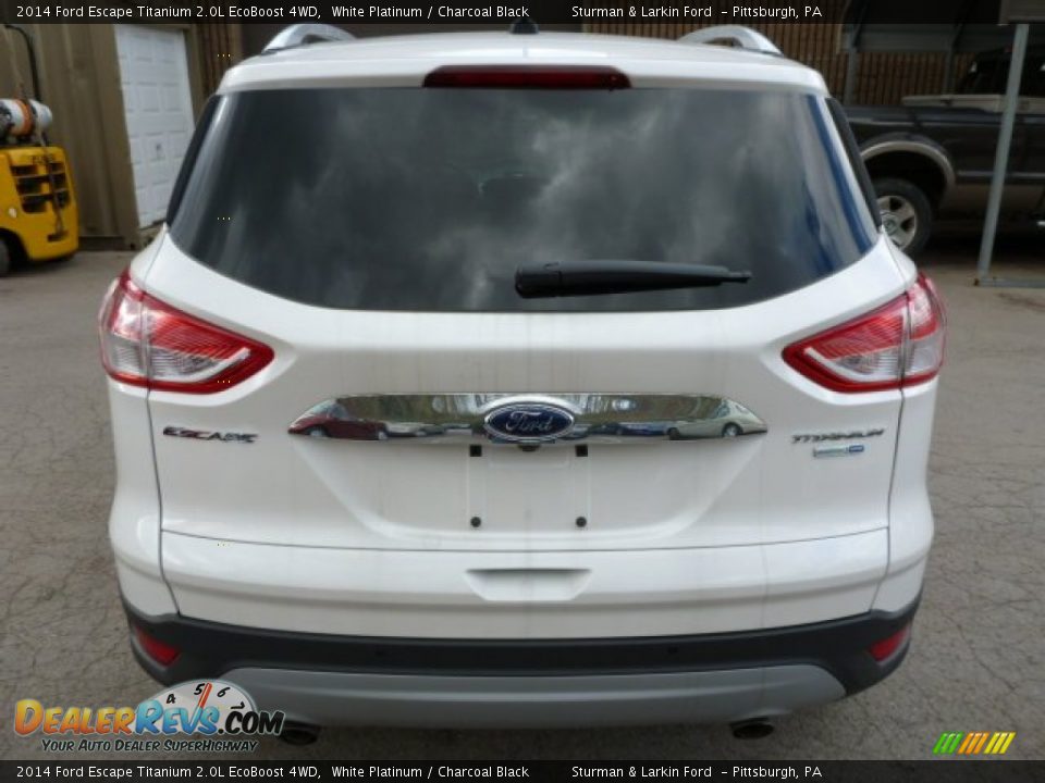 2014 Ford Escape Titanium 2.0L EcoBoost 4WD White Platinum / Charcoal Black Photo #3
