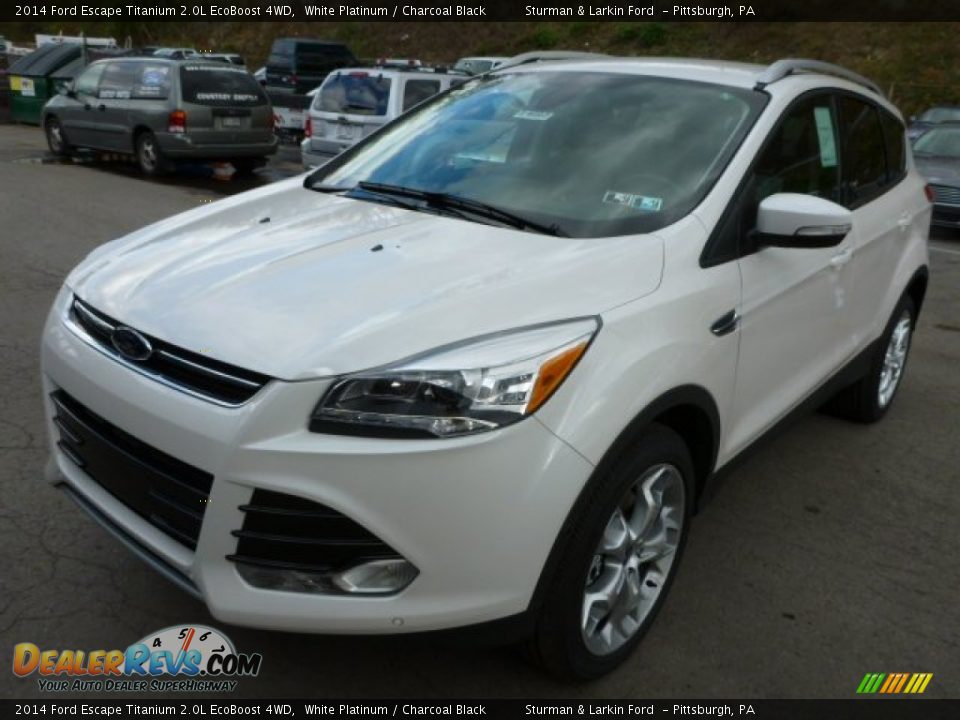 2014 Ford Escape Titanium 2.0L EcoBoost 4WD White Platinum / Charcoal Black Photo #5