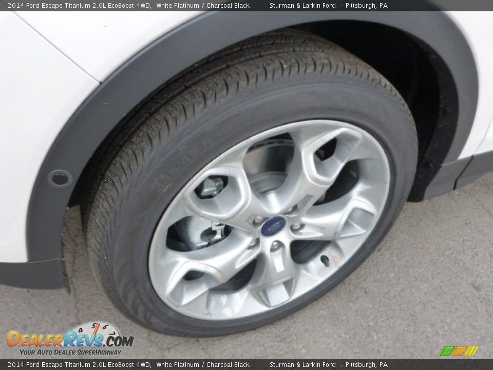 2014 Ford Escape Titanium 2.0L EcoBoost 4WD White Platinum / Charcoal Black Photo #7