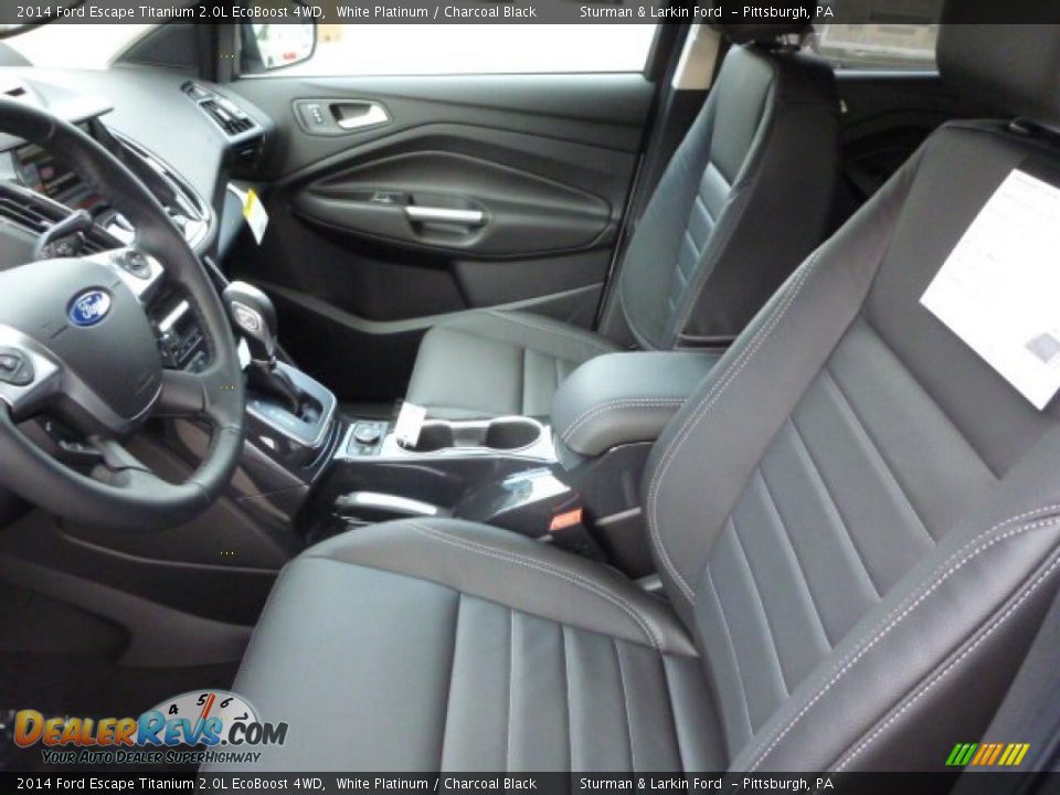2014 Ford Escape Titanium 2.0L EcoBoost 4WD White Platinum / Charcoal Black Photo #8
