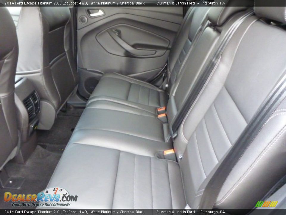 2014 Ford Escape Titanium 2.0L EcoBoost 4WD White Platinum / Charcoal Black Photo #9
