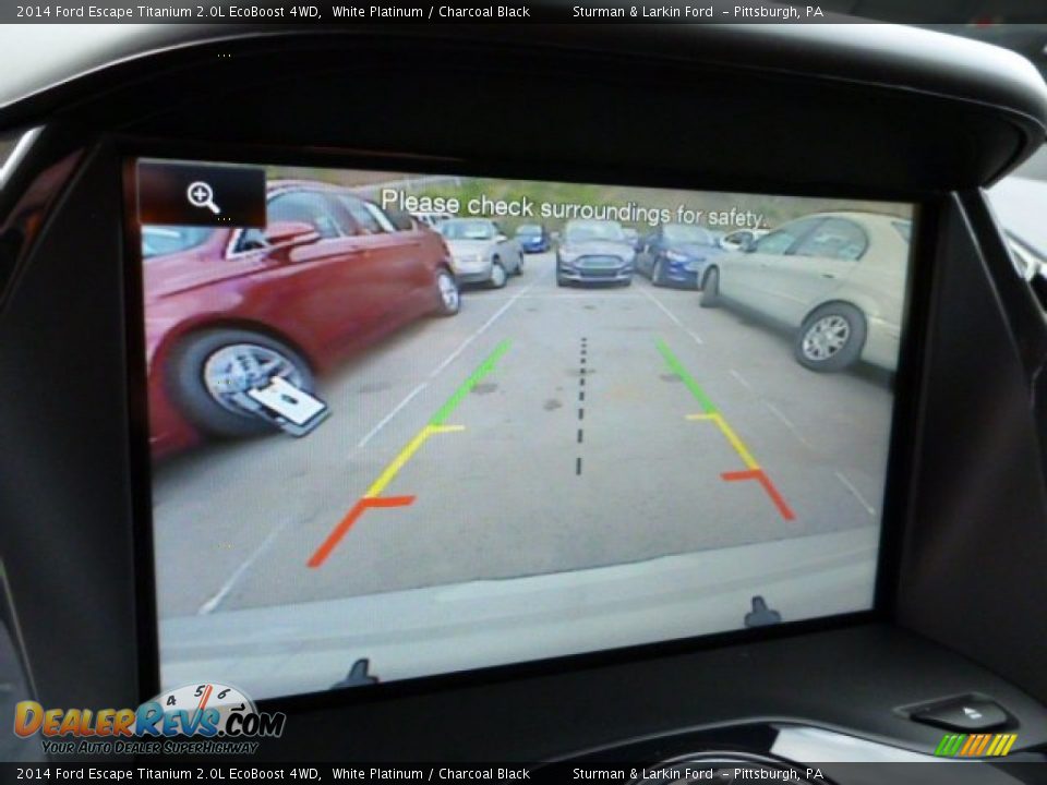 2014 Ford Escape Titanium 2.0L EcoBoost 4WD White Platinum / Charcoal Black Photo #13