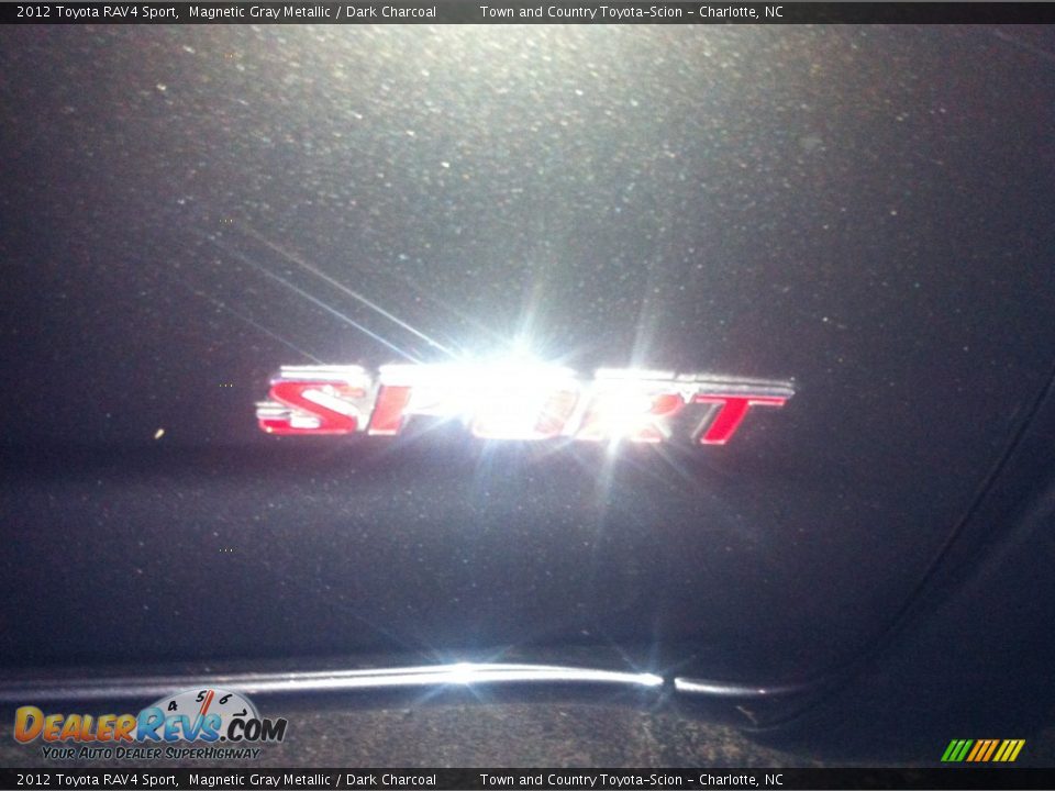 2012 Toyota RAV4 Sport Magnetic Gray Metallic / Dark Charcoal Photo #9