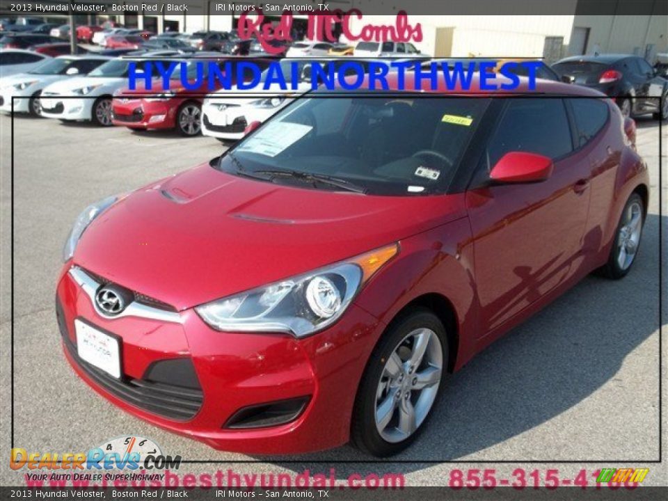 2013 Hyundai Veloster Boston Red / Black Photo #1