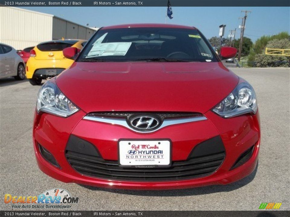 2013 Hyundai Veloster Boston Red / Black Photo #3