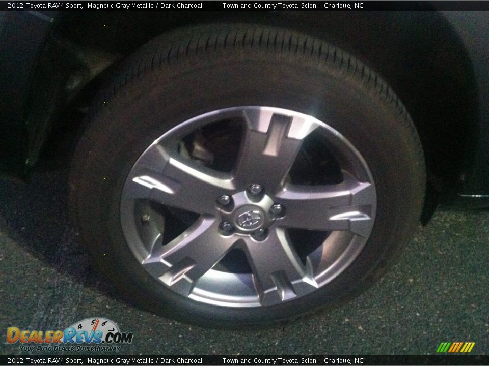 2012 Toyota RAV4 Sport Magnetic Gray Metallic / Dark Charcoal Photo #10