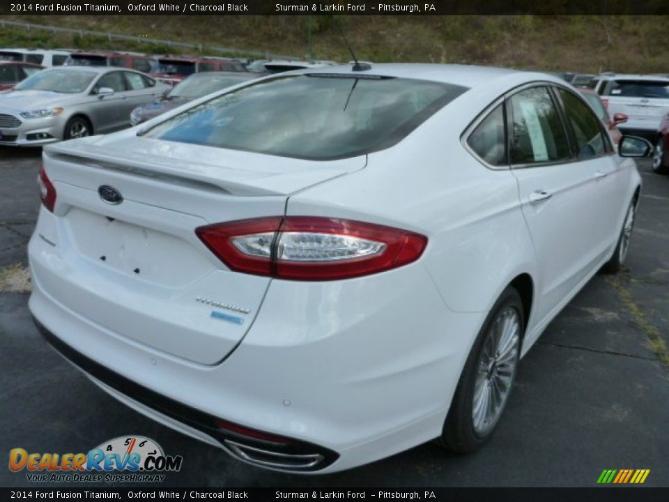 2014 Ford Fusion Titanium Oxford White / Charcoal Black Photo #2
