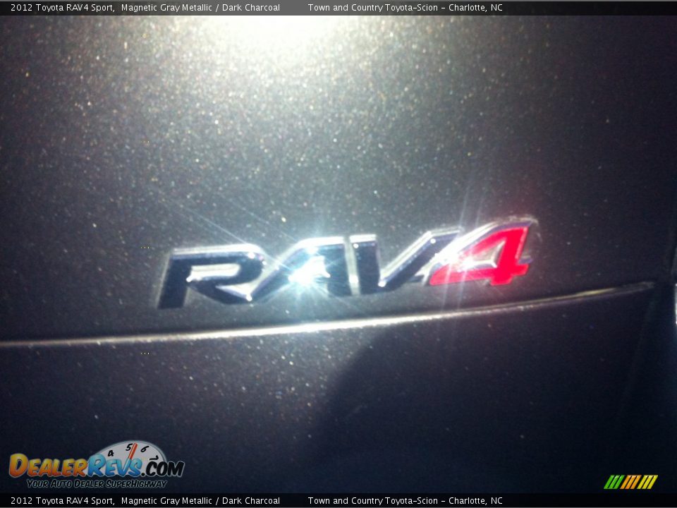 2012 Toyota RAV4 Sport Magnetic Gray Metallic / Dark Charcoal Photo #11