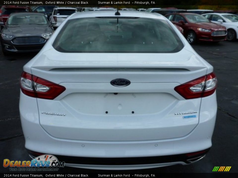 2014 Ford Fusion Titanium Oxford White / Charcoal Black Photo #3