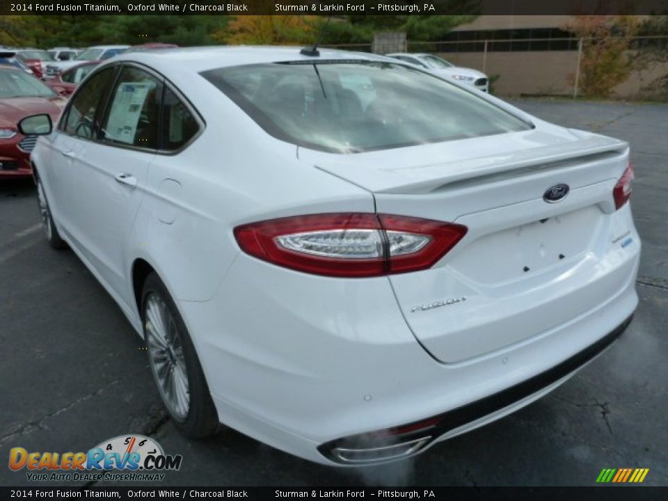 2014 Ford Fusion Titanium Oxford White / Charcoal Black Photo #4