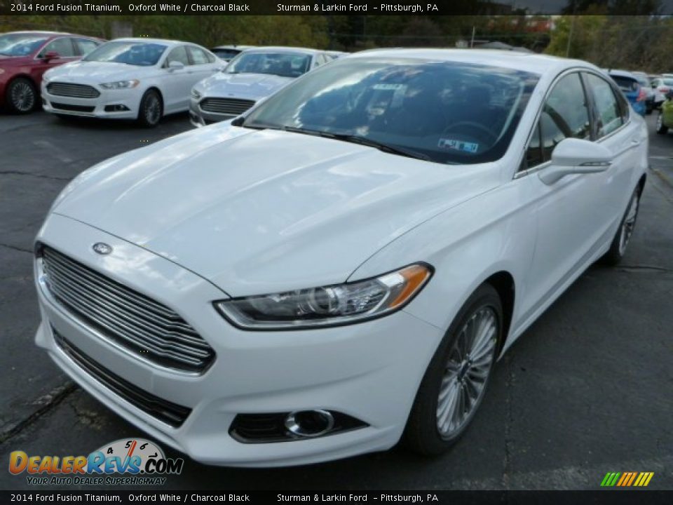 2014 Ford Fusion Titanium Oxford White / Charcoal Black Photo #5