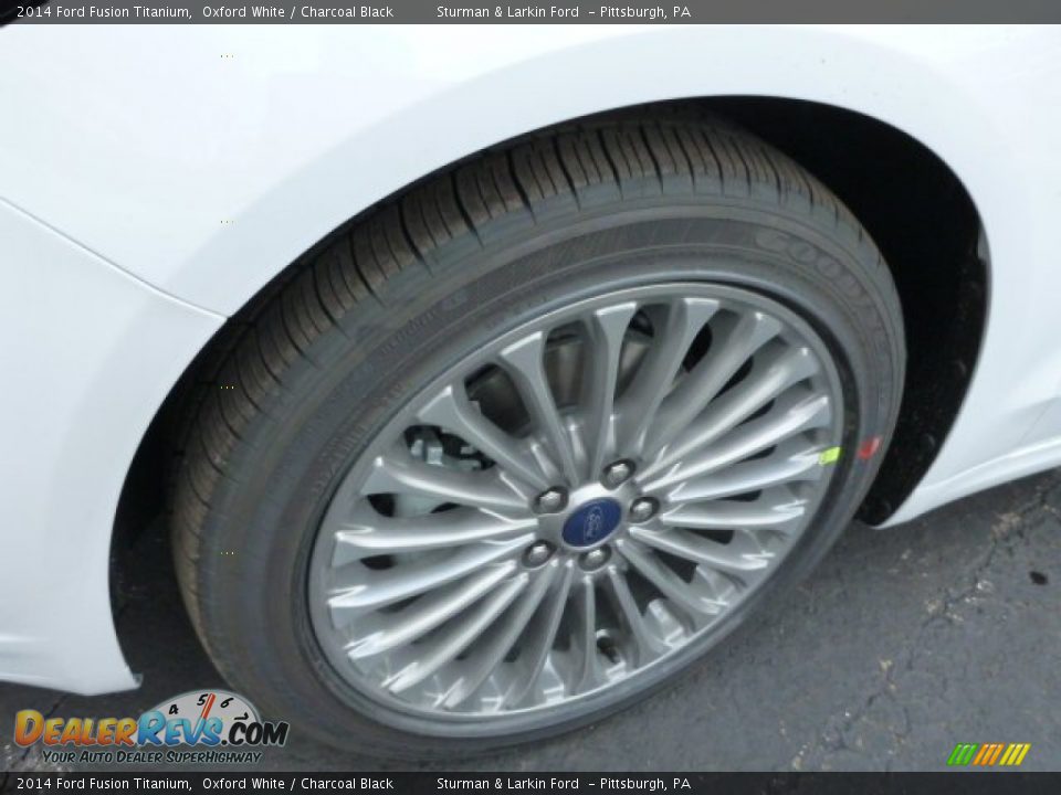 2014 Ford Fusion Titanium Oxford White / Charcoal Black Photo #7