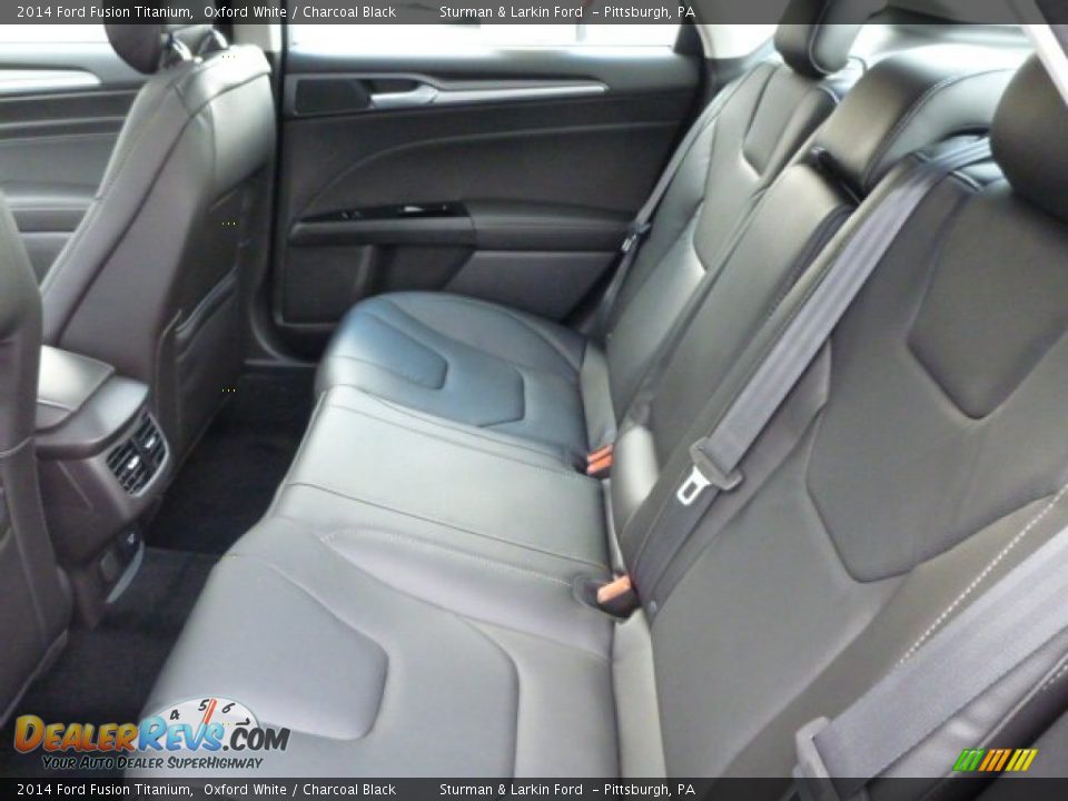 2014 Ford Fusion Titanium Oxford White / Charcoal Black Photo #9