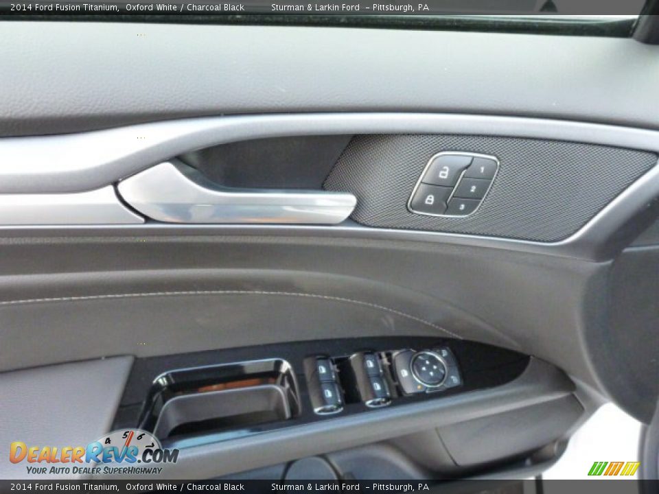 2014 Ford Fusion Titanium Oxford White / Charcoal Black Photo #11