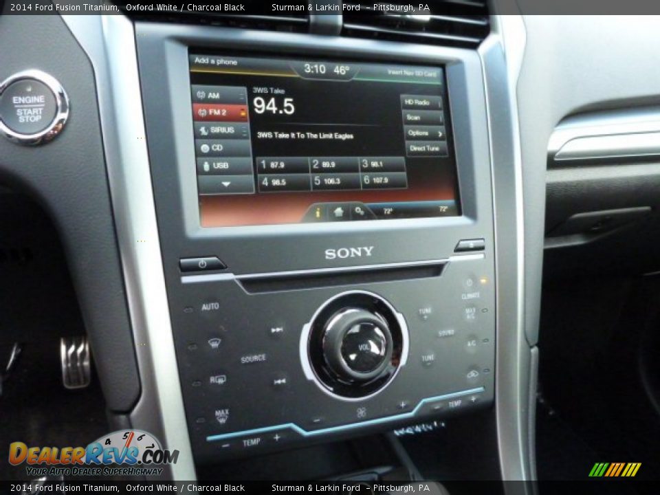 2014 Ford Fusion Titanium Oxford White / Charcoal Black Photo #13