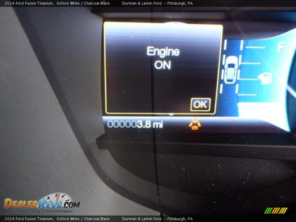 2014 Ford Fusion Titanium Oxford White / Charcoal Black Photo #14