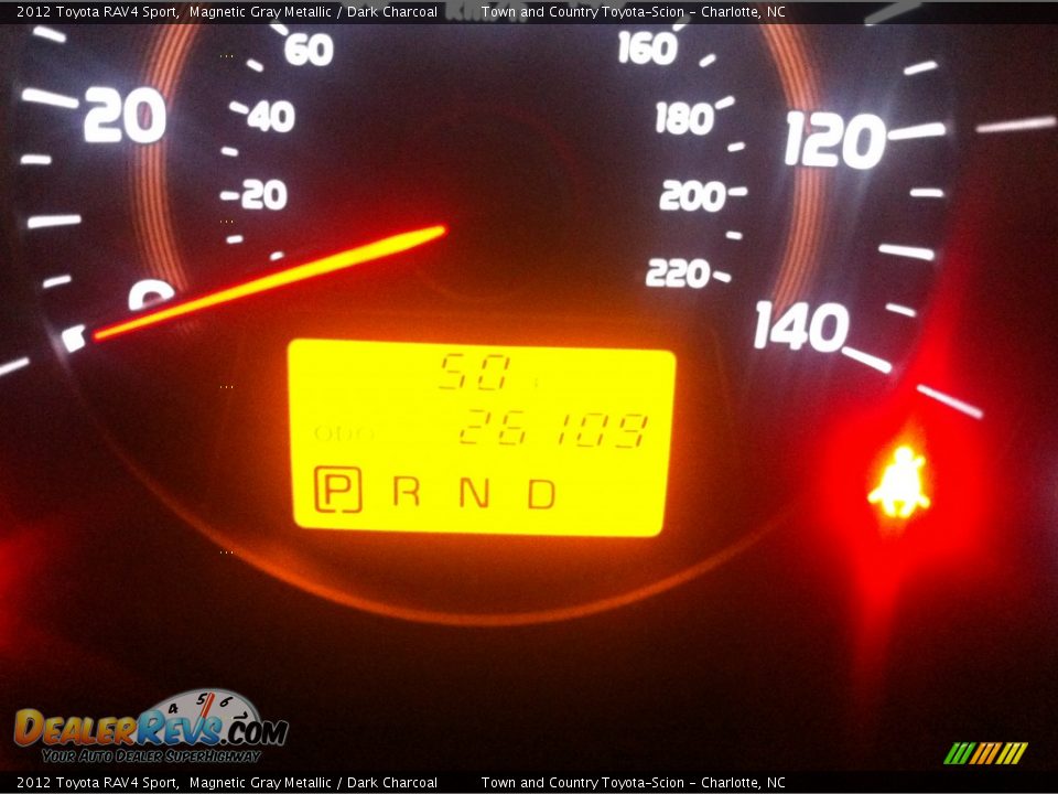 2012 Toyota RAV4 Sport Magnetic Gray Metallic / Dark Charcoal Photo #16