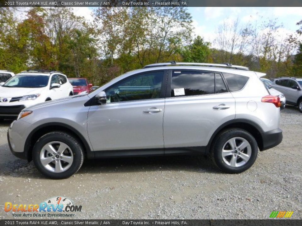 2013 Toyota RAV4 XLE AWD Classic Silver Metallic / Ash Photo #6