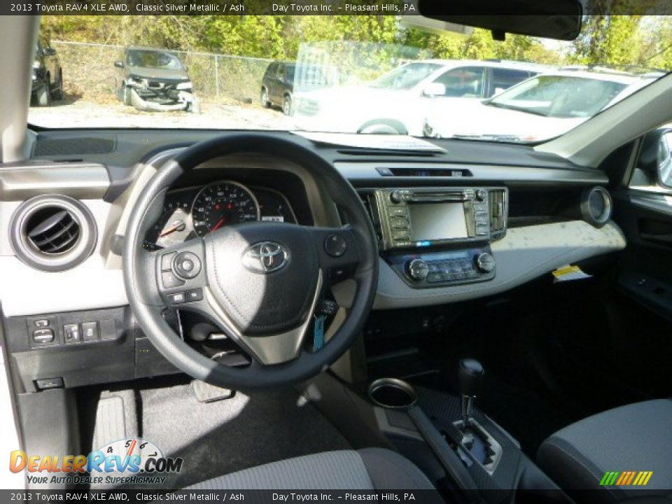 2013 Toyota RAV4 XLE AWD Classic Silver Metallic / Ash Photo #12