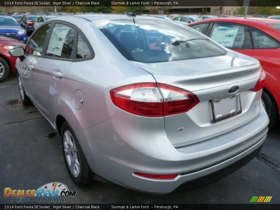 2014 Ford Fiesta SE Sedan Ingot Silver / Charcoal Black Photo #3