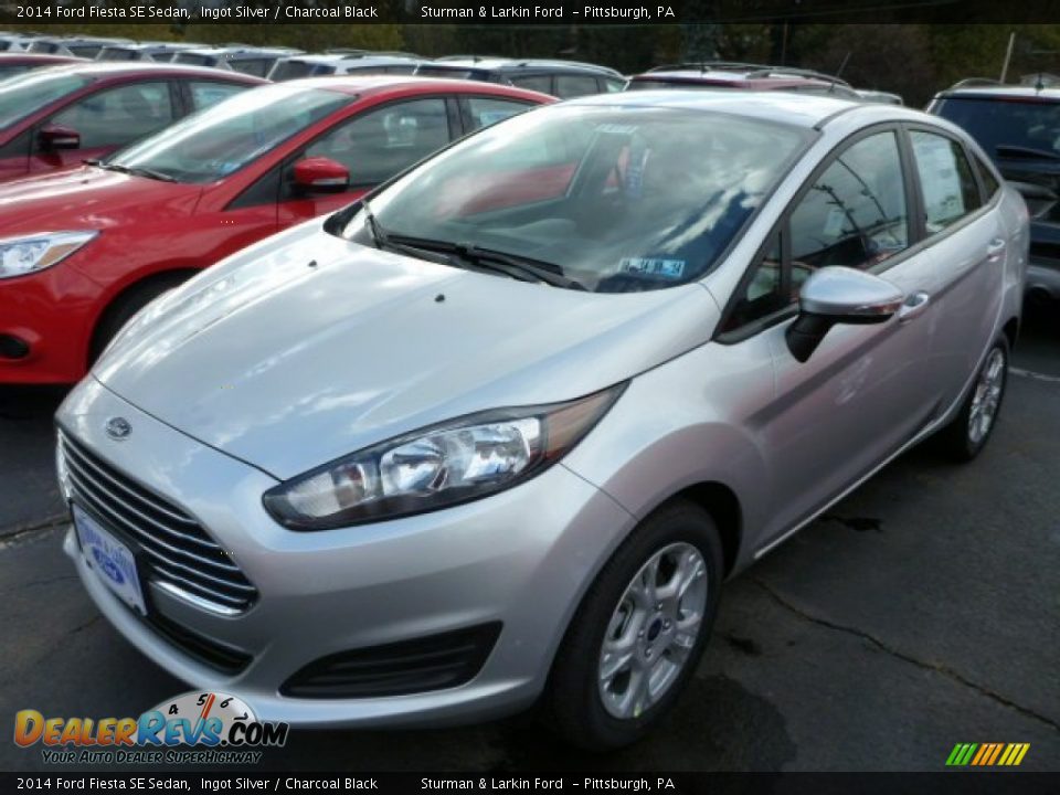 2014 Ford Fiesta SE Sedan Ingot Silver / Charcoal Black Photo #4