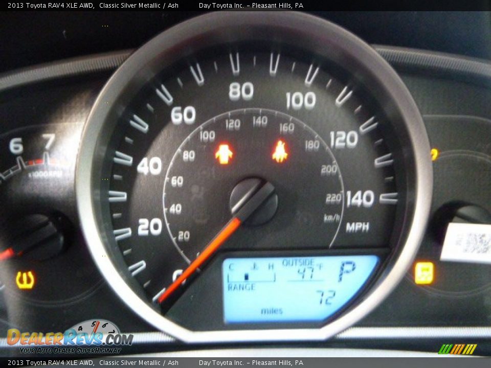 2013 Toyota RAV4 XLE AWD Classic Silver Metallic / Ash Photo #20