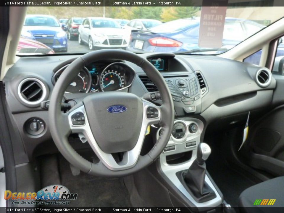 2014 Ford Fiesta SE Sedan Ingot Silver / Charcoal Black Photo #9