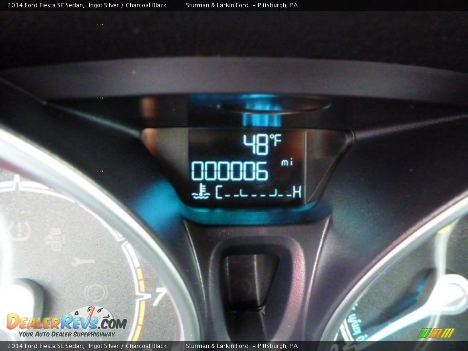 2014 Ford Fiesta SE Sedan Ingot Silver / Charcoal Black Photo #14