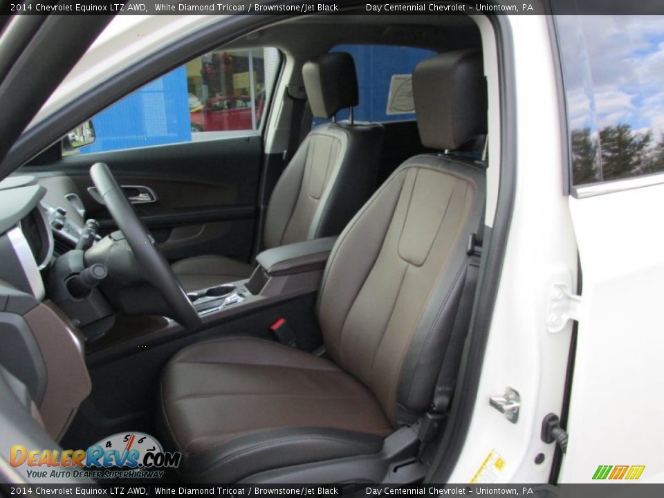 2014 Chevrolet Equinox LTZ AWD White Diamond Tricoat / Brownstone/Jet Black Photo #13